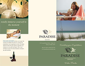 Paradise Resort Rentals Brochure Sample 2